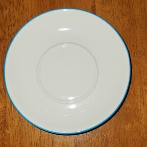 Starbucks 2006 Turquoise & White Saucer Only